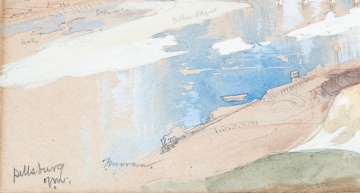 Thomas Moran, Study of Pittsburgh, Pennsylvania, 1868