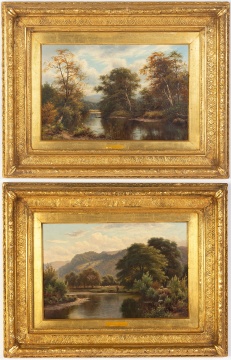 (2) Thomas Spinks (British, 1842-1937) Landscape Paintings
