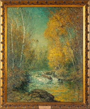 Franklin B. DeHaven (American, 1856-1934) "Autumn Reverie"