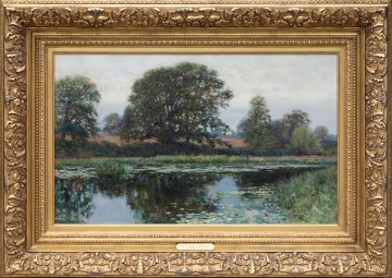 Robert Ward van Boskerck (American, 1855-1932) "Lilly Pond"