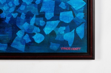 Martha Visser't Hooft (American, 1906-1994) Red Particles