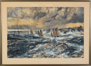 Robert Blair (American, 1912-2003) Seascape Watercolor