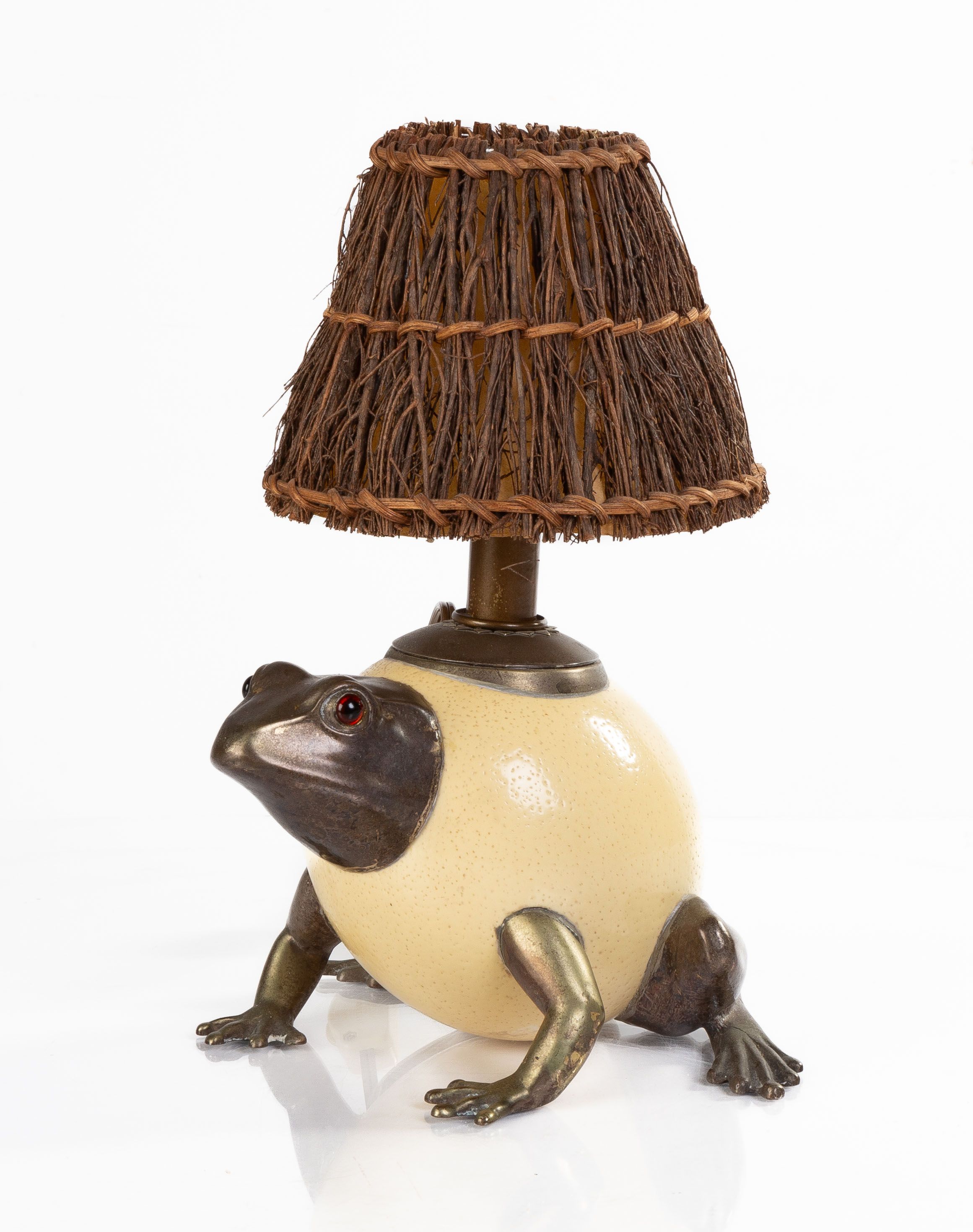 Anthony Redmile (British, b. 1940) Ostrich Egg Frog Lamp | Cottone Auctions