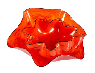 Dale Chihuly (American, b. 1941) "Roman Red Seaform Pair" 2006