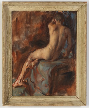 Attributed to Victor Hume Moody (British, 1896-1990) Male Nude