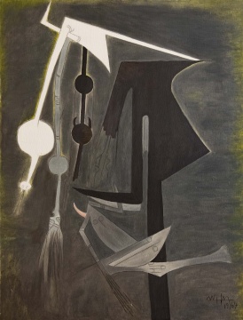 Attributed to Wifredo Lam (Cuban, 1902-1982)