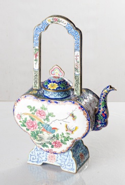 Chinese Painted Enamel Tea Pot