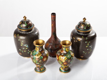 Chinese & Japanese Cloisonne Vases