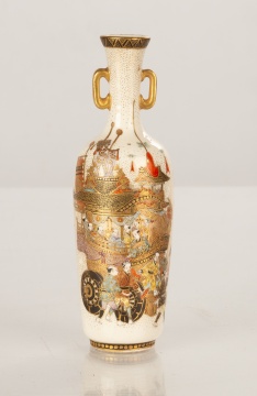 Japanese Satsuma Cabinet Vase