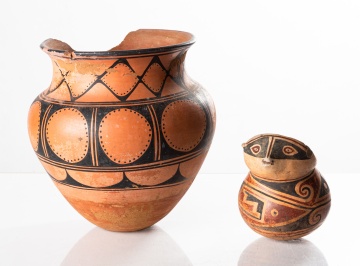 (2) Acoma Pueblo Pots