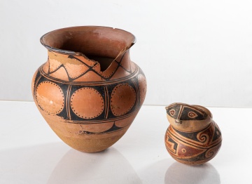 (2) Acoma Pueblo Pots