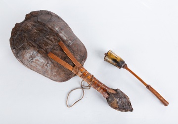 (2) Native American Iroquois Rattles