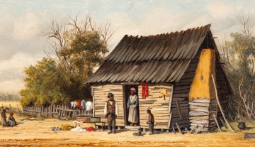 William Aiken Walker (American, 1838-1921) Cabin Scene