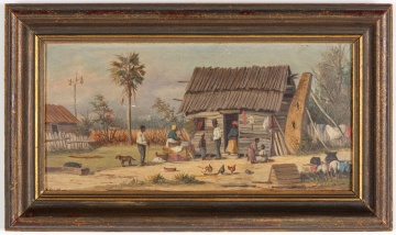 William Aiken Walker (American, 1838-1921) Cabin Scene