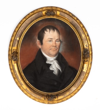 Pair of Thomas Ware (American, 1803–died circa 1827) Pastel Portraits