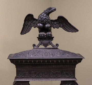 Low & Leake Neoclassical Cast-Iron Parlor Stove