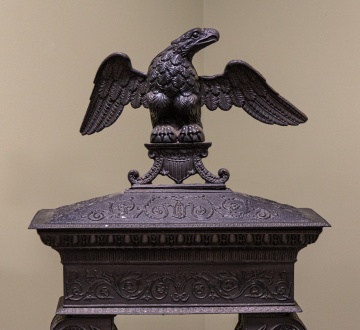Low & Leake Neoclassical Cast-Iron Parlor Stove