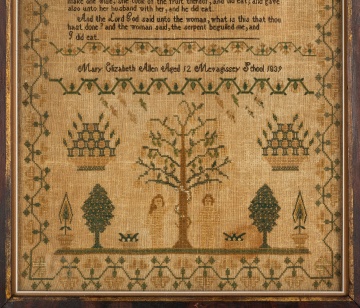 1839 Adam & Eve Sampler