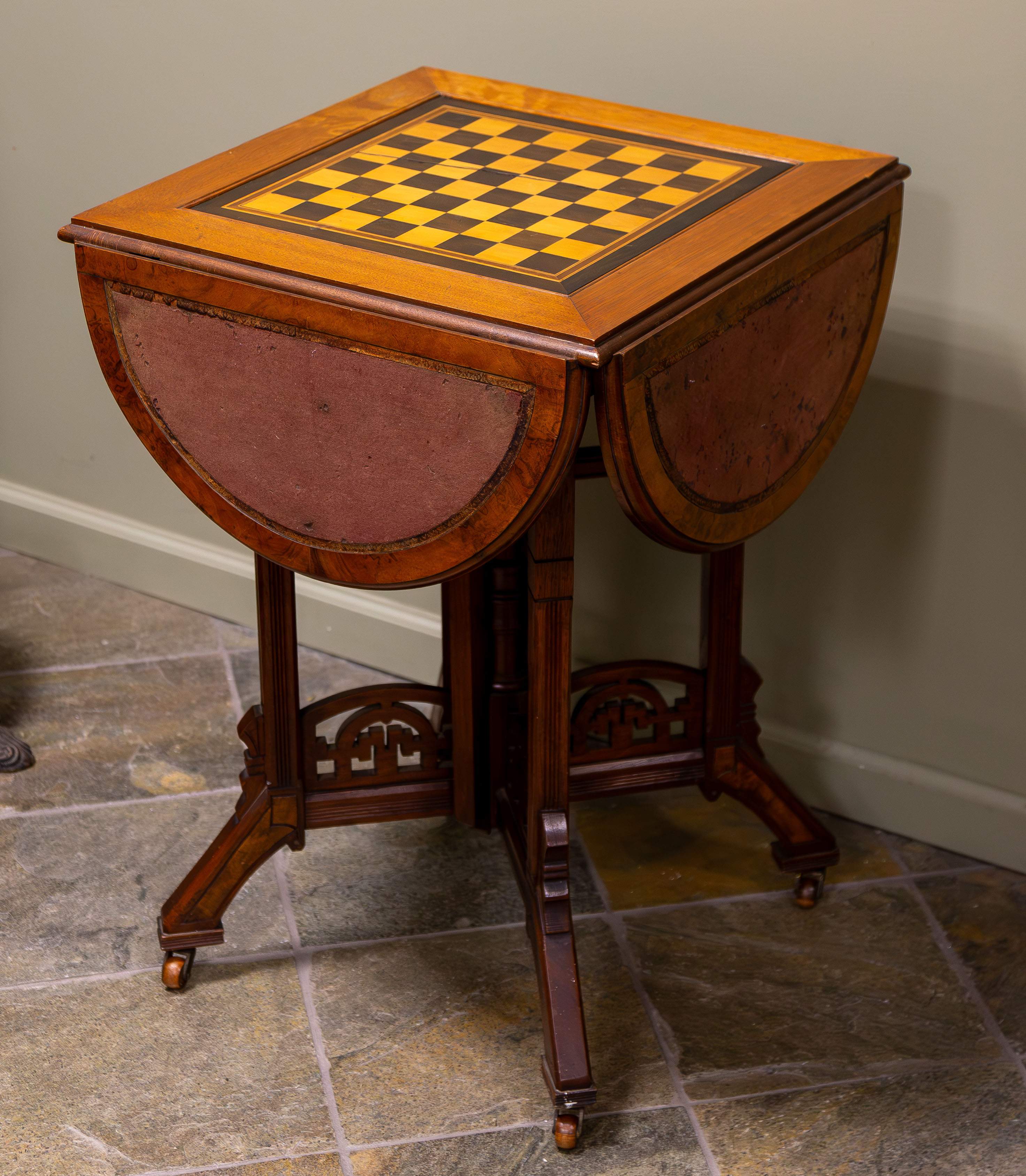 George Hess, East Lake Victorian Game Table | Cottone Auctions