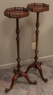 Pair Kittinger Colonial Williamsburg Mahogany Fern/Plant Stands