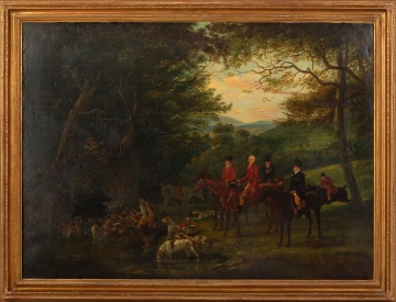 Attributed to George Gidley Palmer (British, b. 1830) Fox Hunt Scene