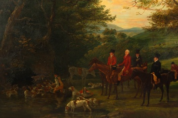 Attributed to George Gidley Palmer (British, b. 1830) Fox Hunt Scene