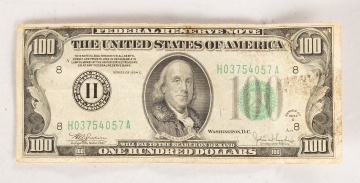 US Franklin One Hundred Dollar Bill