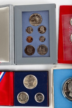 1976 Bicentennial Silver Proof and Un-circulated Sets & US. Currency