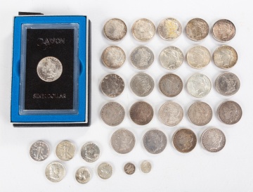 1883 Un-circulated Carson City Mint Morgan Dollar & US Silver Coins