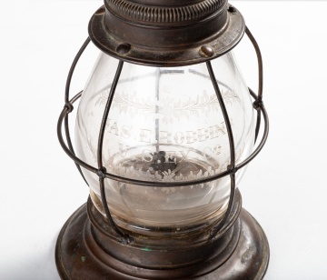 19th Century Presentation Railroad Lantern