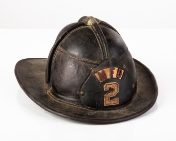 Antique Cairnes & Bro. NY Leather Fire Helmet