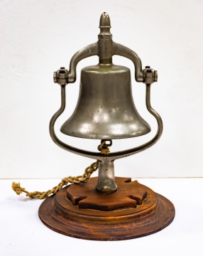 Nickel Plated Brass Firehouse Bell
