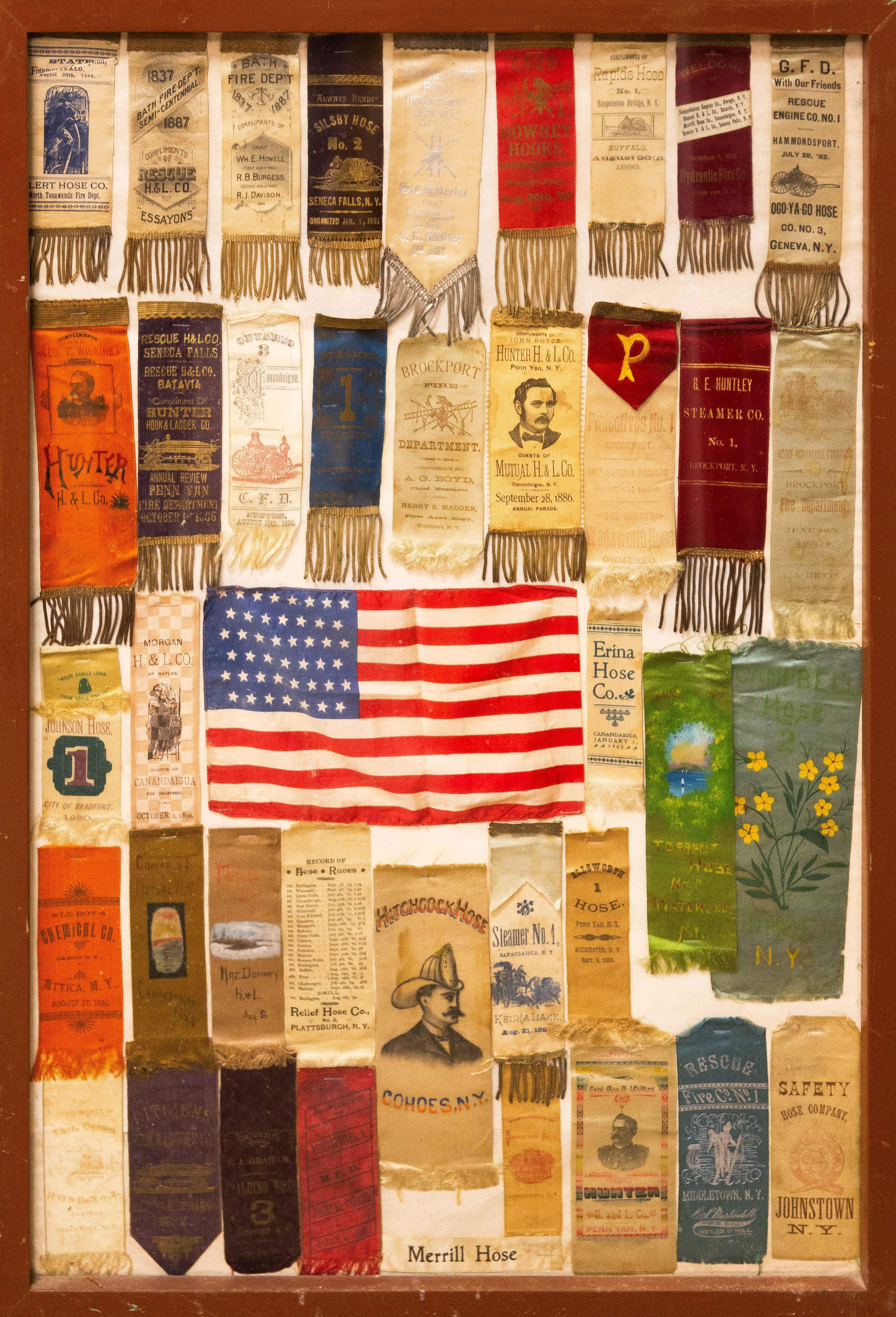 Parade Ribbons Group of New York State Fireman's Parade Ribbons | Cottone Auctions