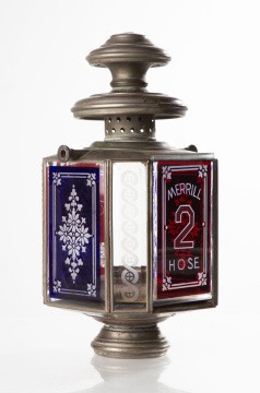 19th Century Merrill Hose Fire Pumper Lantern