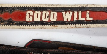 (2) 19th Century Leather Fireman Belts