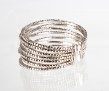 18K Gold & Diamond Crossover Bracelet