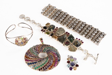 SOLOS Silver Multi Stone Jewelry