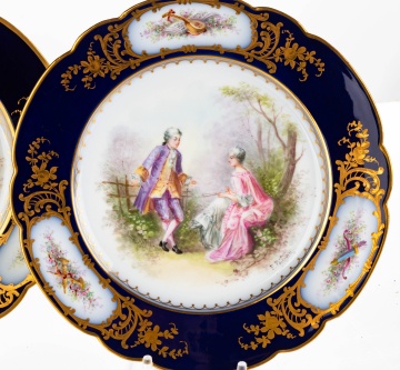 Four Sevres Porcelain Portrait Plates