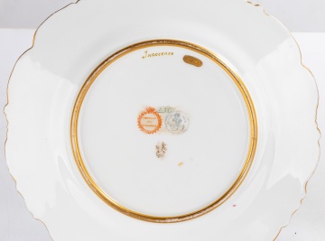 Two Sevres Porcelain Portrait Plates Innocence &  Rieuse