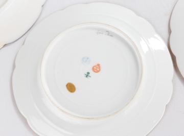 Four Sevres Porcelain Plates