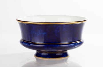 Sevres Bleu Nouveau Porcelain Centerpiece Bowl
