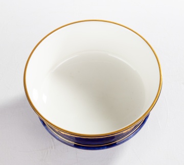 Sevres Bleu Nouveau Porcelain Centerpiece Bowl
