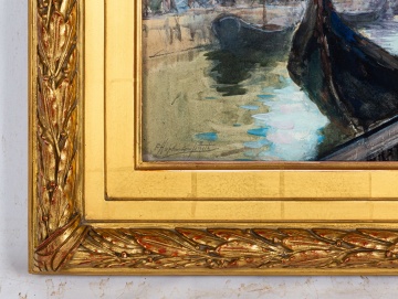 Francis Hopkinson Smith (American, 1854-1915) "View From My Gondola"