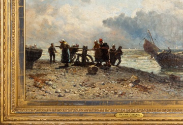 Henry Chase (American, 1853-1889) "Toil at the Close of Day"