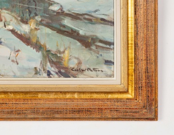 Carl W. Peters (American, 1897-1980) "Winter Stream"