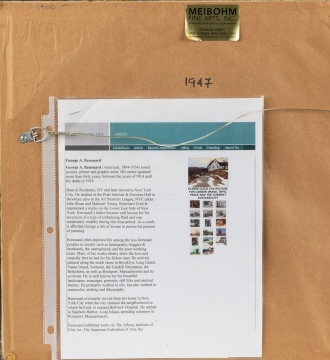 George A. Renouard (American, 1884-1954) Winter Landscape, 1947