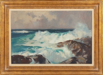 Harry Russell Ballinger (American, 1892-1993) "Surf at Andrew's Point"
