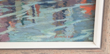 Clifford Ulp (1885-1957) The Genesee River,  Downtown Rochester, NY