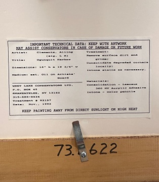 Alling MacKaye Clements (American, 1891-1957)  "Ogunquit Harbor"