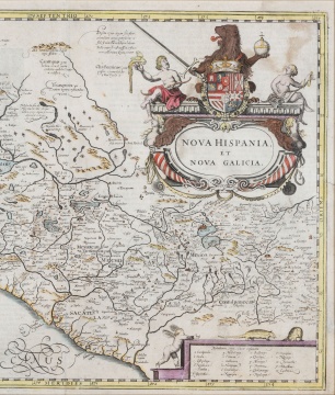 Nova Hispania et Nova Galicia Map